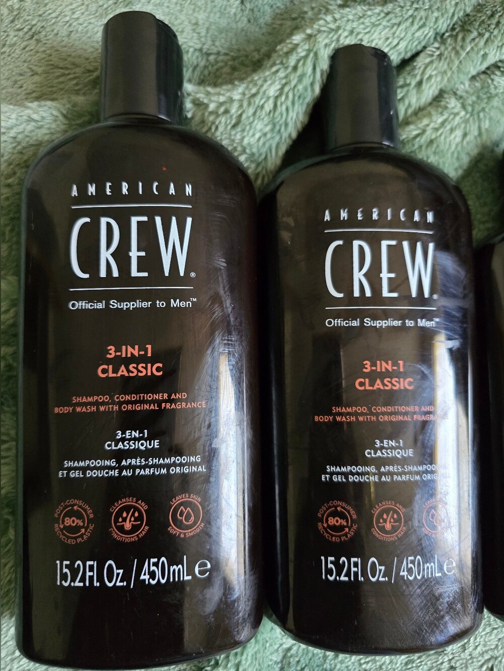 American Crew 4Bundle Of: 3 In 1 (15.2) And Daily Silver Shampoos (250ml) Mens - Picture 2 of 7